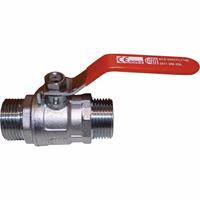 VANNE 1/4 TOUR CHAUFFAGE MALE - MALE 1" 26X34