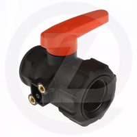 Vanne à bille 2 voies type 455 - f 1 - 1/4''