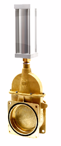 Vanne à lisier à bride 6'' avec vérin pneumatique DE