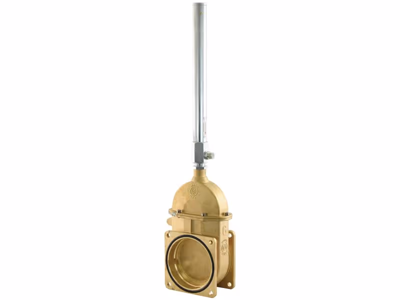 Vanne avec vérin simple effet à gaz - Double filet - Modèle renforcé 6''
