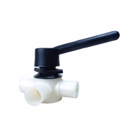 Vanne boisseau plastique 3 voies Ø32mm