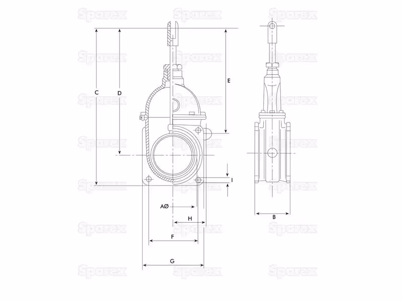 Vanne - Double bride 6'' (152mm)