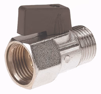 Vanne pulverisateur en laiton chromé 3/8'' mâle/femelle Adaptable