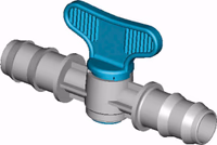 Vanne pulverisateur manuelle micro irrigation ø16mm Adaptable