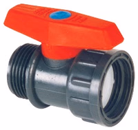 Vanne pulverisateur manuelle 2 voies 3/4'' M/F Adaptable