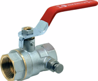 Vanne pulverisateur Universel taraudée avec purgeur 3/4'' femelle Adaptable