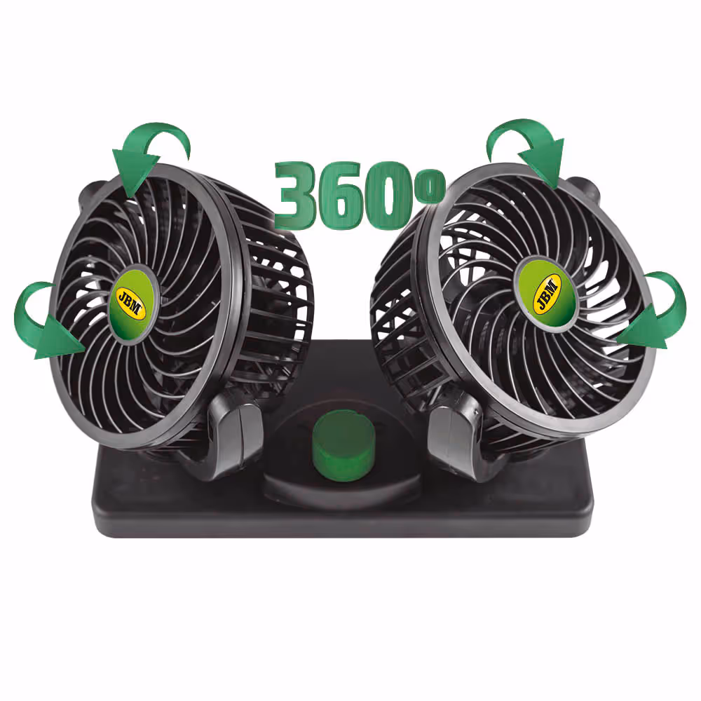 Ventilateur de voiture double 4"- 12 v