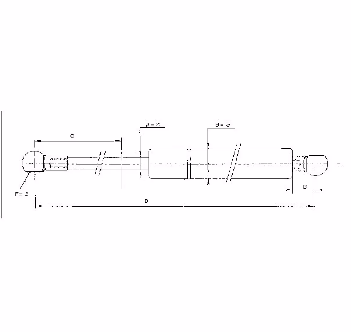 Vérin à gaz L275-450N | Stabilus