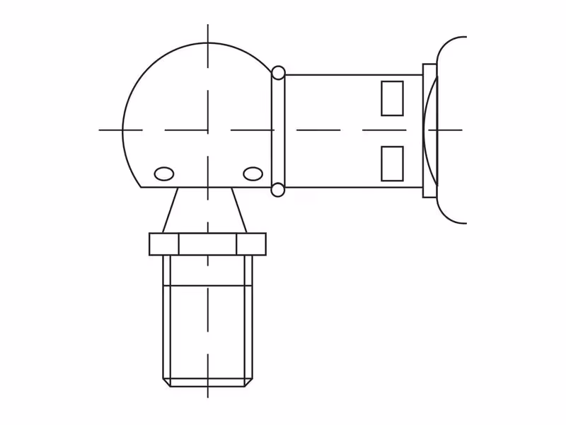 Vérin à gaz, Longueur totale: 220mm - adaptable sur tracteurs Massey Ferguson - ref ACX2858200