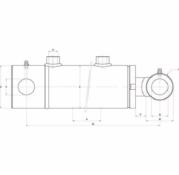 Vérin double effet 35/70x600 