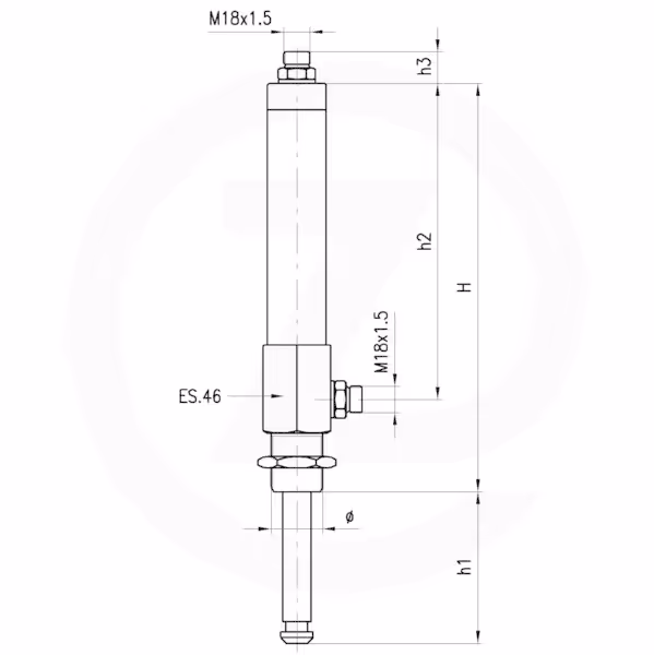Vérin hydraulique MZ DW 4"-5"-6" Adaptable