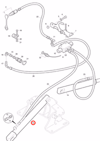 Vérin hydraulique 40-25-155-440 Amazone GA344