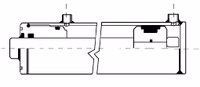 Vérins double effet tige ø 20 - ø int cyl 40 - lg 280 - course 150