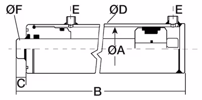 Vérins double effet tige ø 30 - ø int cyl 50 - lg 290 - course 150