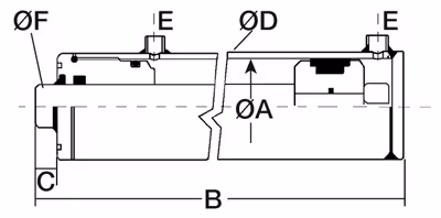 Vérins double effet tige ø 30 - ø int cyl 50 - lg 440 - course 300
