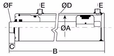 Vérins double effet tige ø 30 - ø int cyl 50 - lg 490 - course 350