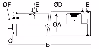 Vérins double effet tige ø 30 - ø int cyl 50 - lg 540 - course 400