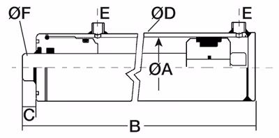 Vérins double effet tige ø 35 - ø int cyl 60 - lg 460 - course 300