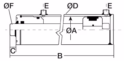 Vérins double effet tige ø 50 - ø int cyl 100 - lg 810 - course 600