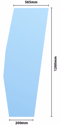 Vitre Fiat pour porte Super confort RH 90-90 5130884 Adaptable