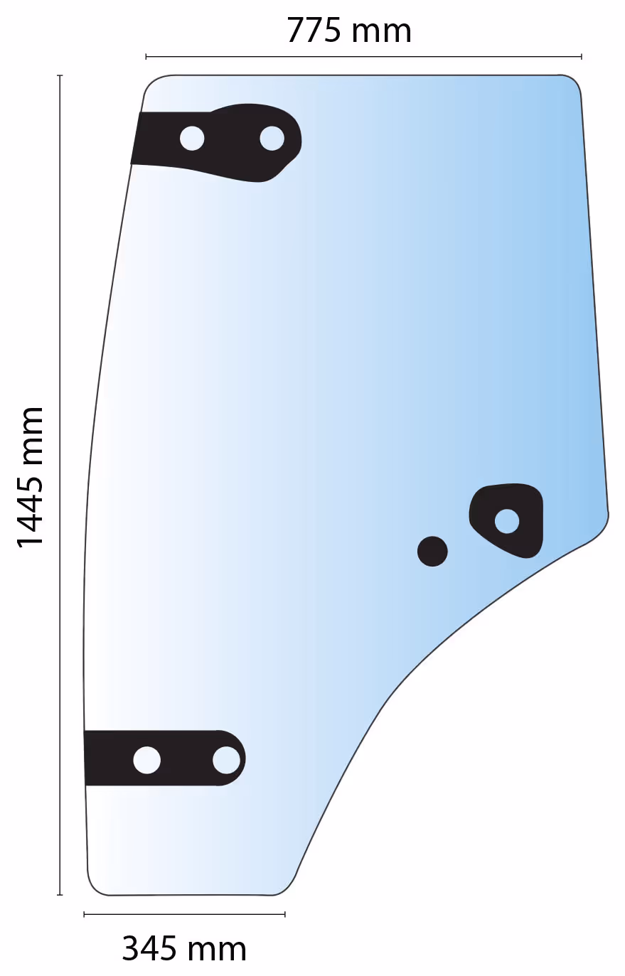 Vitre de porte Renault 6005029102 Adaptable