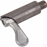 Verrou à ressort zingué 12 mm