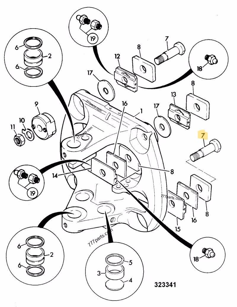 VERROU JCB REF 826/01187