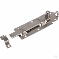 Verrou plat 80 x 25 inoxydable