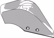 Versoir de rasette Overum Droit 80645 Adaptable