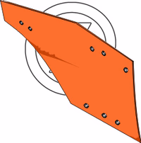 Versoir charrue Naud Droit 3022354D Adaptable