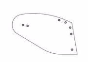 Versoir charrue Rabwerk Gauche HRP-350O, 2758.02.02 Adaptable