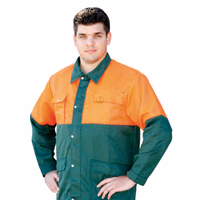 Veste forestiere verte orange taille S