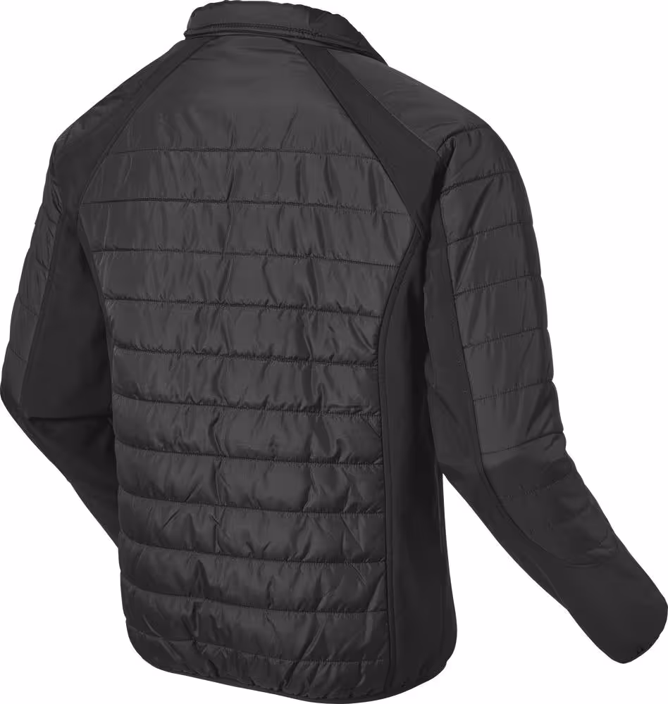 VESTE  LEGERE BI-MATIERE MATELASSEE NOIRE TAILLE S