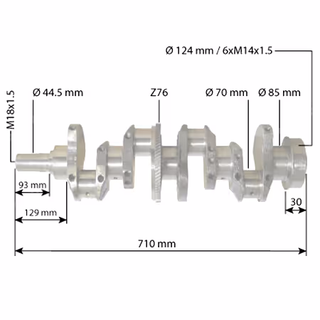 Vilebrequin Ford C5NE6303K