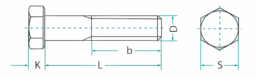 Vis 5/16'' x 2''1/4 UNC 8.8