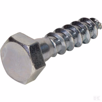 Vis à bois 8x60mm, tête hexagonale 13mm, DIN 571 Kramp