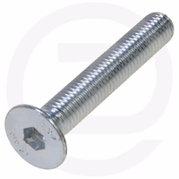 Vis a tete fraisee 6-p creux-galv. 10.9-din 7991 m16x60 (x50)