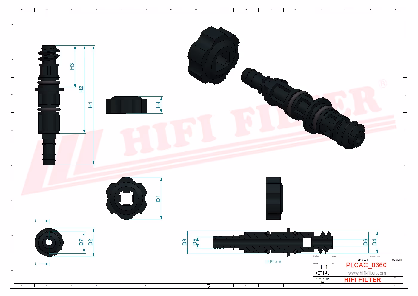 VIS DE PURGE Hifi Filter MO 6013