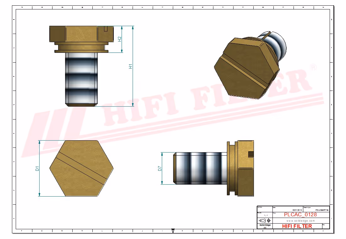 VIS DE PURGE M6X1 Hifi Filter MO 6773