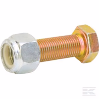 Vis + écrou de section 1/2 x 38mm