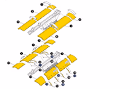Vis de fixation pour batteur 87658836 - New Holland