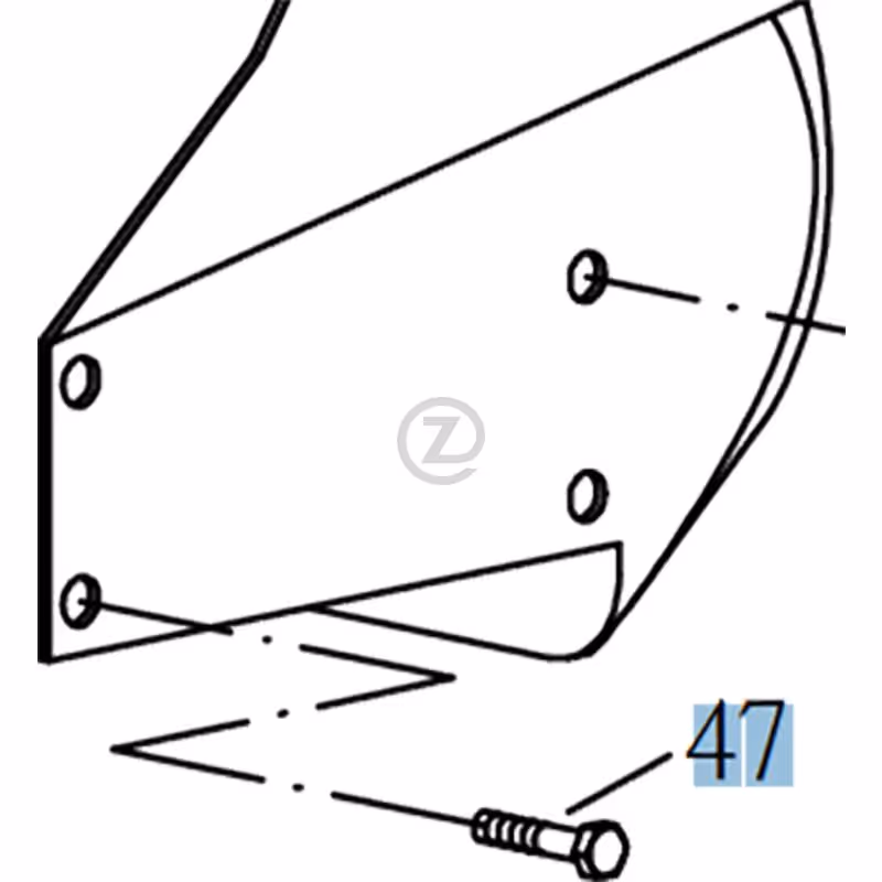 Vis hexagonale du boitier de ventilateur