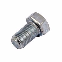 Vis métrique M12 x 1.50 x 25 8.8 Zinguée DIN 961 - Vendu par 10