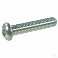 Vis tête bombée collet carré plate 6p creux M4x25 10.9