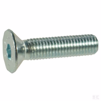 Vis tête fraisée hexagonale creuse M5x16 10.9 zin