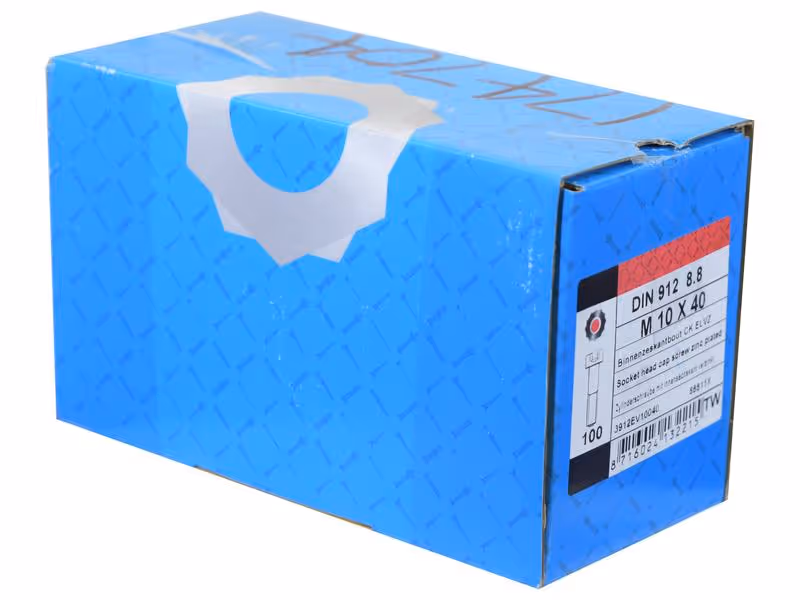 Vis tête six pans creux, M10x40mm (DIN 912) - Vendu par 100