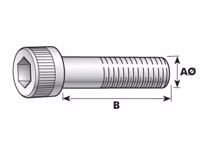 Vis tête six pans creux, M3x12mm (DIN 912) - Vendu par 20