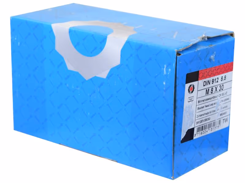 Vis tête six pans creux, M8x30mm (DIN 912) - Vendu par 200