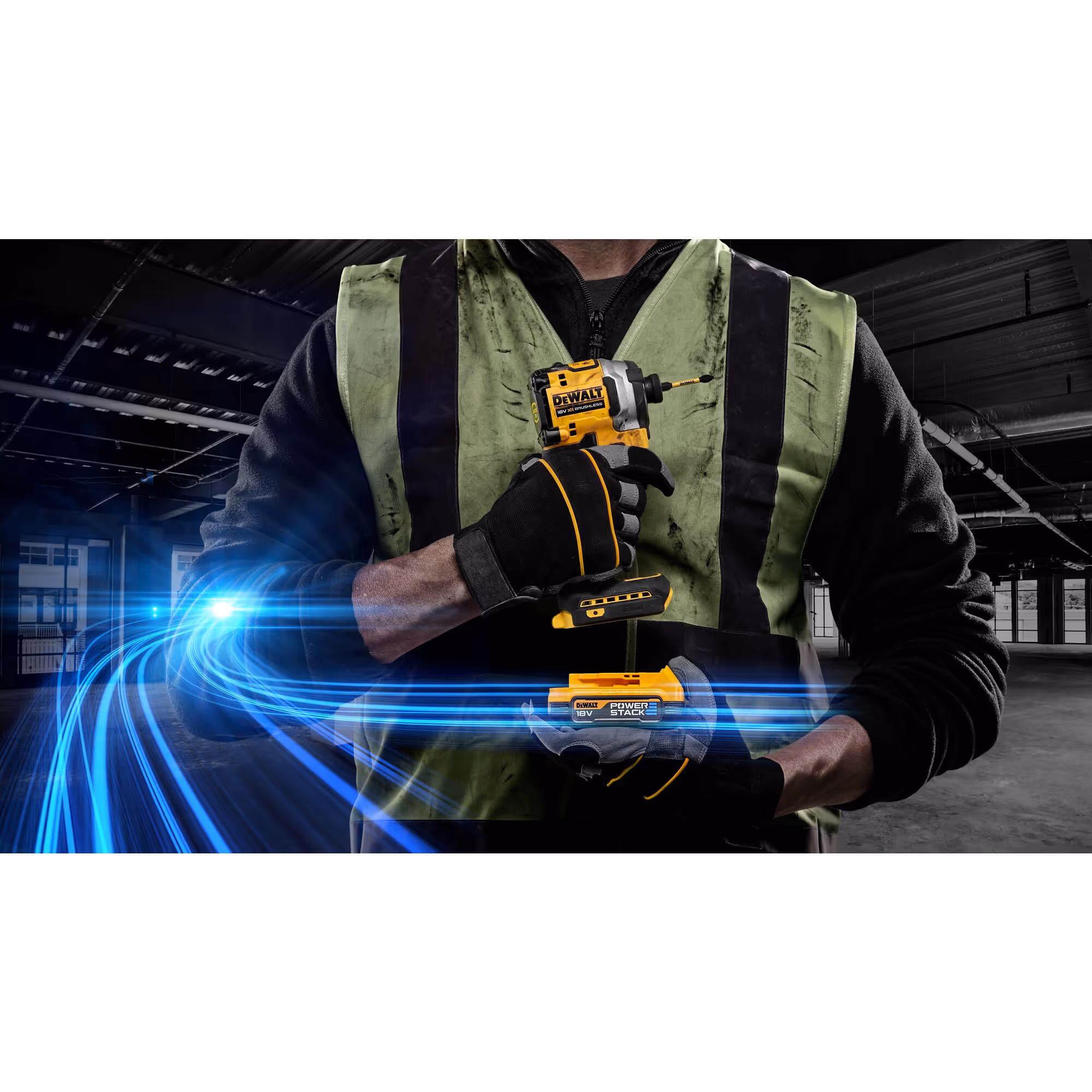 Visseuse à chocs ultra compacte XR 18V 1.7Ah Li-Ion Brushless - POWERSTACK