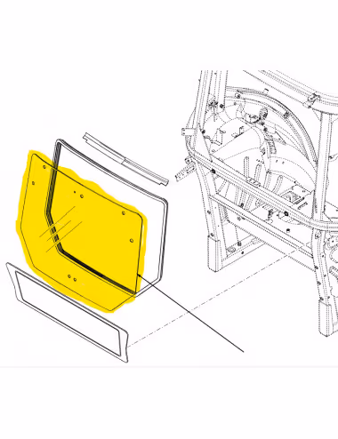 Vitre 48034289 - New Holland